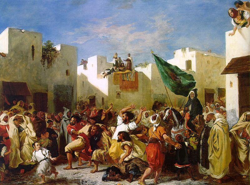 Eugene Delacroix The Fanatics of Tangier